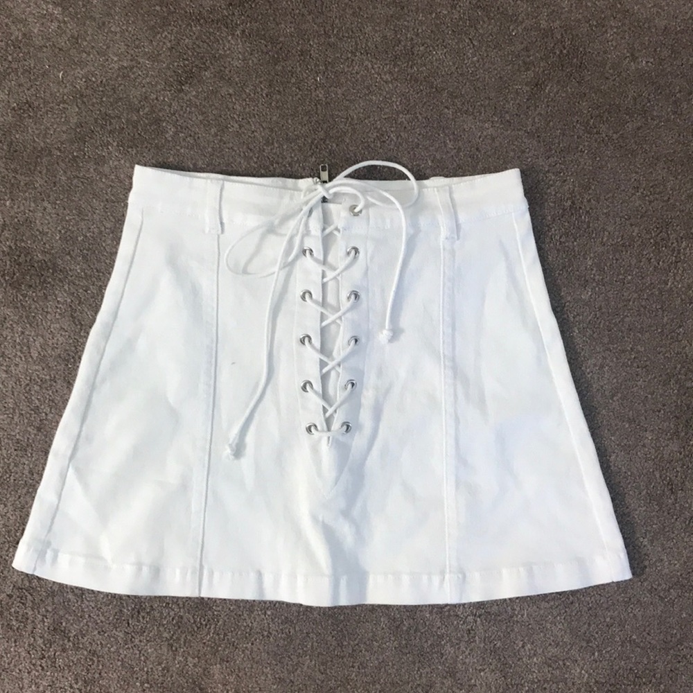 White jean shirt